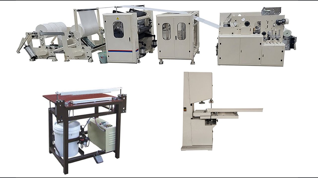 Línea de producción semiautomática para papel de cocina