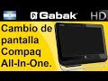 Cómo realizar el cambio de pantalla Compaq All-In-One.