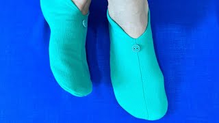💥✅Wow!How Easy it is to Sew Slippers from Pieces of Old Clothes.Sewing Tips and Tricks ✂️diy