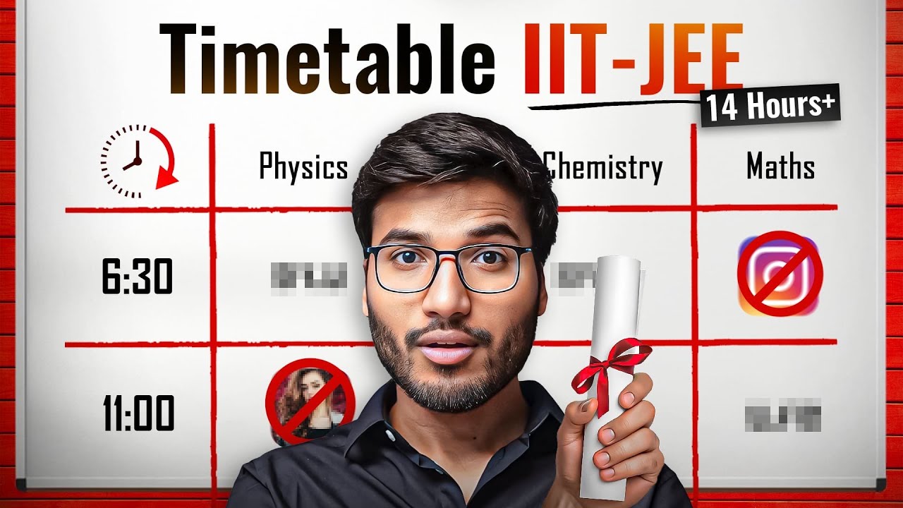 Best TIMETABLE to get into IIT | JEE 2026 & 2027 !!