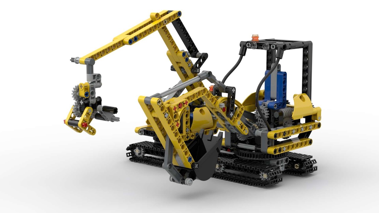 Lego 8047 Compact Excavator Speed Build Studio Bricklink LDD by