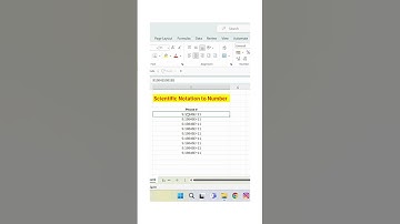 Scientific Notation to Number Format In Excel - #Shorts #excel #exceltech #msexcelformula