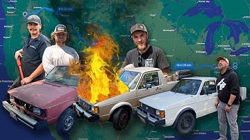 Can We Drive THREE Volkswagen Rabbit Pickups Across the Country?