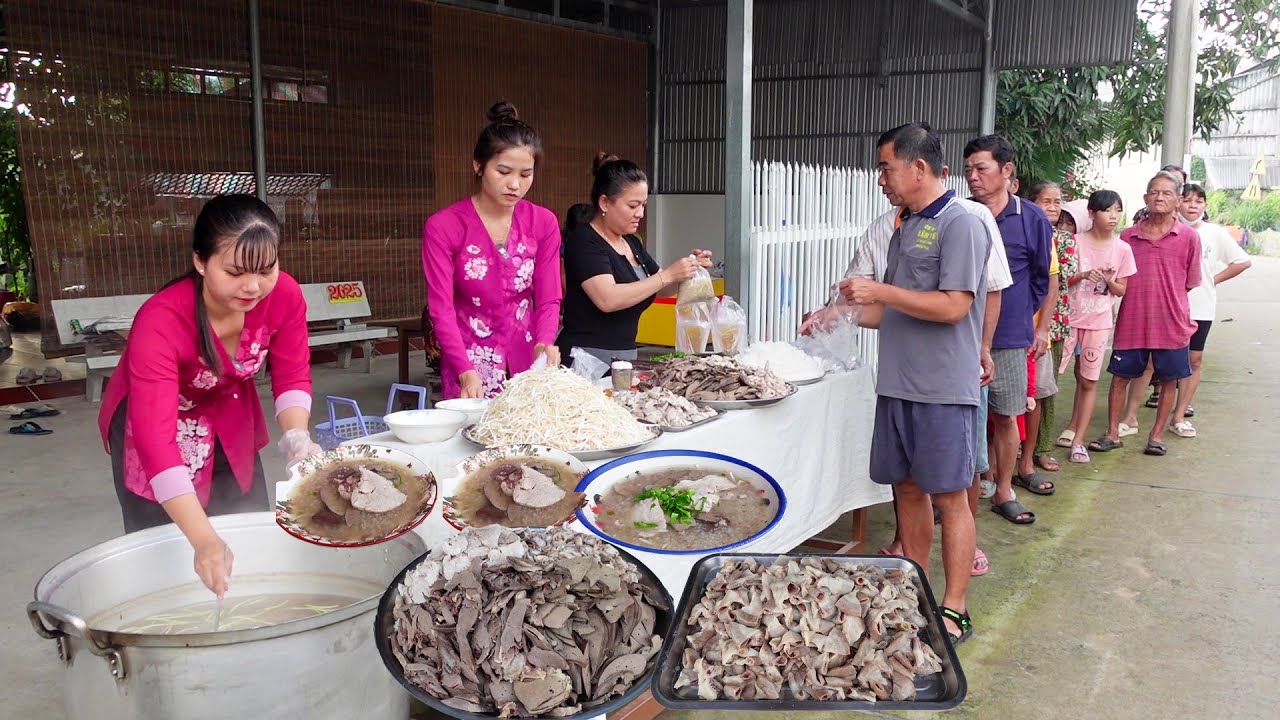 Ấm Lòng Bà Con Buổi Sáng với 150 phần Cháo Lòng và Trà Đường từ Tấm Lòng Anh Tuấn Anh | HQ #1582