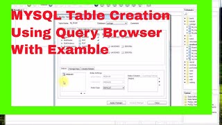 MySql-VTU 5 Sem MiniProjects || Database Schema And Tables Creation using MYSQl -Query browser