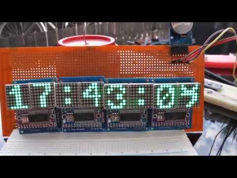 HT16K33 Matrix clock