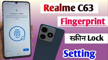 Realme c63 display fingerprint setting / realme c63 fingerprint screen lock setting /realme c63