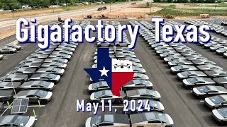 "Cybertrucks Backed Up Again"  Tesla Gigafactory Texas  5/11/2024  9:29AM