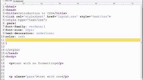 CSS Tutorial 1 - Introduction to CSS