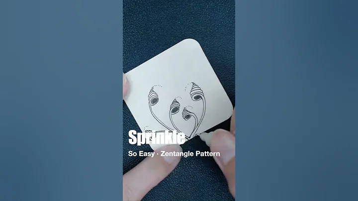 【So Easy】 Zentangle Pattern - Sprinkle - shorts · Mind refreshing drawings  EP139