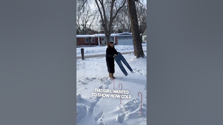 This is how cold it is outside 😱