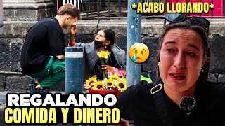 REGALAMOS COMIDA y DINERO a PERSONAS de la CALLE en MÉXICO 🇲🇽😭 **acabé llorando**