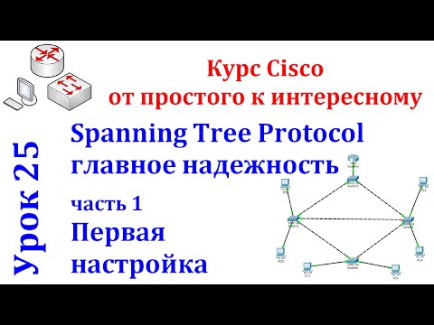 Урок 25 Cisco Packet Tracer. Настройка протокола STP (Spanning Tree Protocol). Часть 1. Основы.