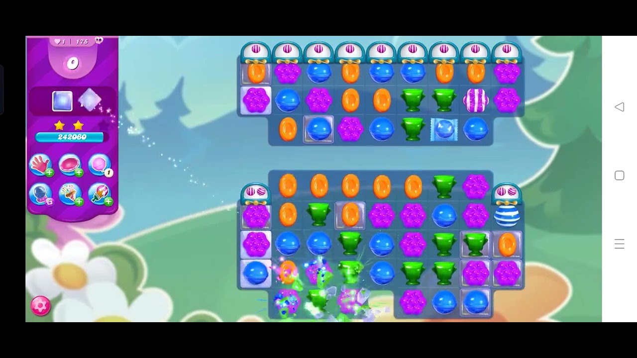 CANDY crush saga level 175 , out of life game 🙈, YouTube