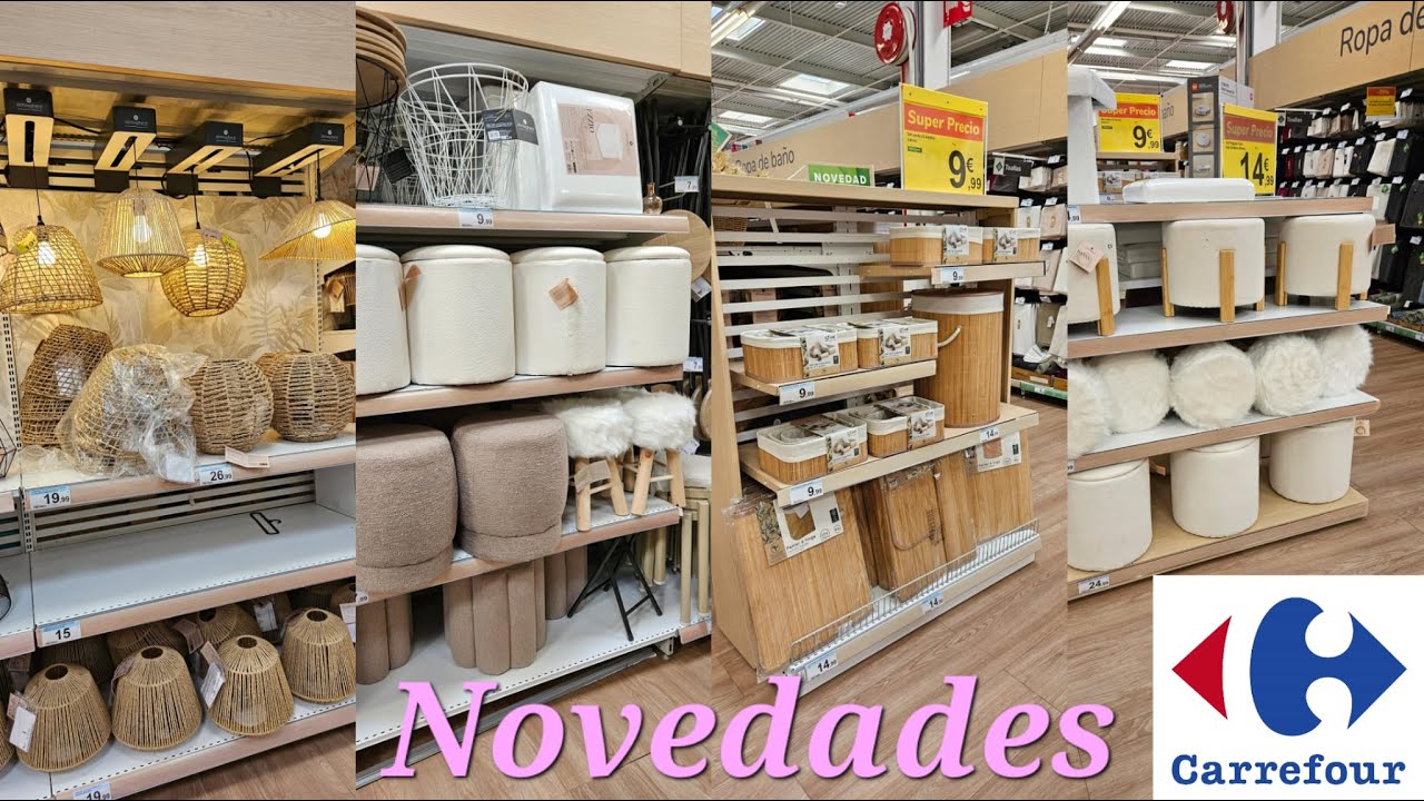 Carrefour Novedades Decoración Organización Iluminación Almacenaje Muebles Auxiliares Alfombras Home