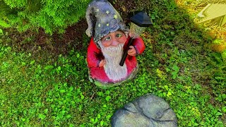 ГНОМ из ЦЕМЕНТА. Поделки ДЛЯ САДА. DWARF. GARDEN CEMENT CRAFT. DIY.