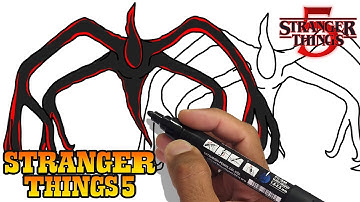 How to Draw MIND FLAYER | Stranger Things 5😱😮!