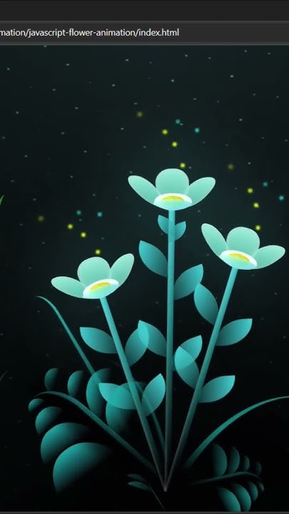 Flower Animation using HTML, CSS and JavaScript - YouTube