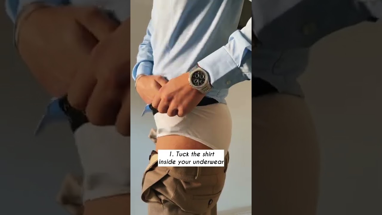 Underwear hacks 😅💯🖤 | How to tuck your shirt | quick & easy | Men's Fashion | 