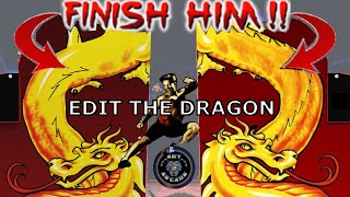 EDIT THE DRAGON Arcade 1up Mortal Kombat 30th Anniversary Side Art alternative (Not Johnny Cage) MKI screenshot 4