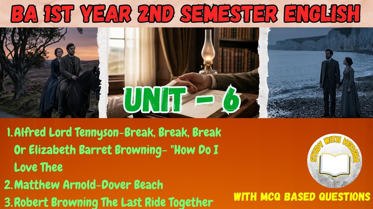 Ba 2nd semester English unit - 6 with MCQ based questions - YouTube