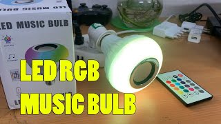 LED RGB Bulb Light Smart Bluetooth Music Speaker Changing Color Lamp | Unboxing & Setup screenshot 2