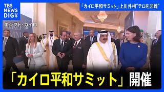 「カイロ平和サミット」開催　ガザ緊張緩和や人道支援の方策を協議｜TBS NEWS DIG