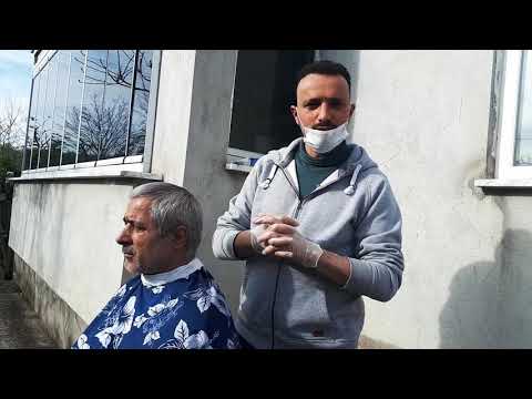 EVDE MAKAS İLE SAÇ KISALTMA - Erkek Saç Traşı / Man Haircut - Hair Style