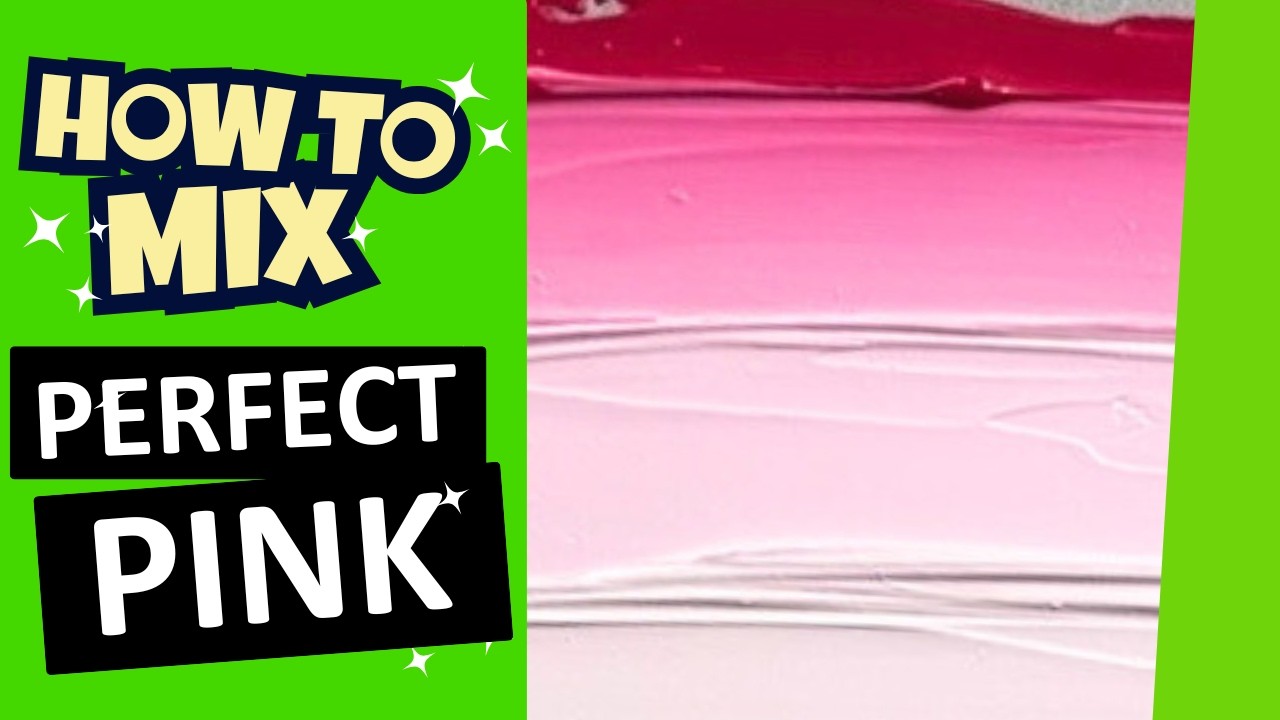 How to Mix Perfect Pink Acrylic Paint (3 Reds Tested with White)