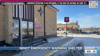 Emergency warming shelter opens in Minot for dangerously cold temps