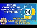 #python. Operadores aritméticos en Python con IDLE bien explicado. 100% práctico. #4.