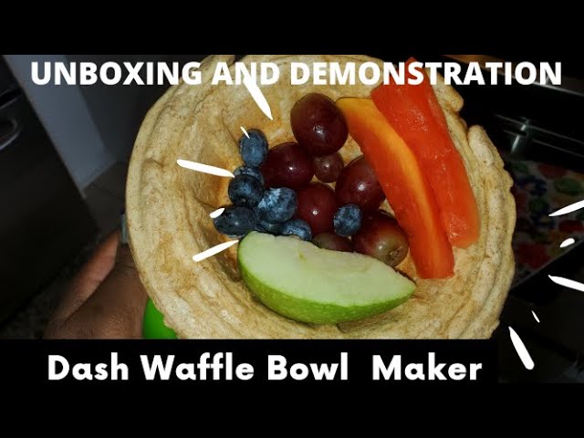 Dash Deluxe Waffle Bowl Maker Review and Demonstration 