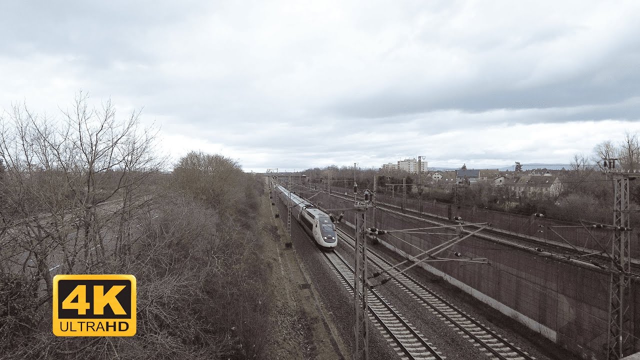 ICE und TGV Zugverkehr auf der SFS Mannheim-Stuttgart (ICE,TGV,EC)