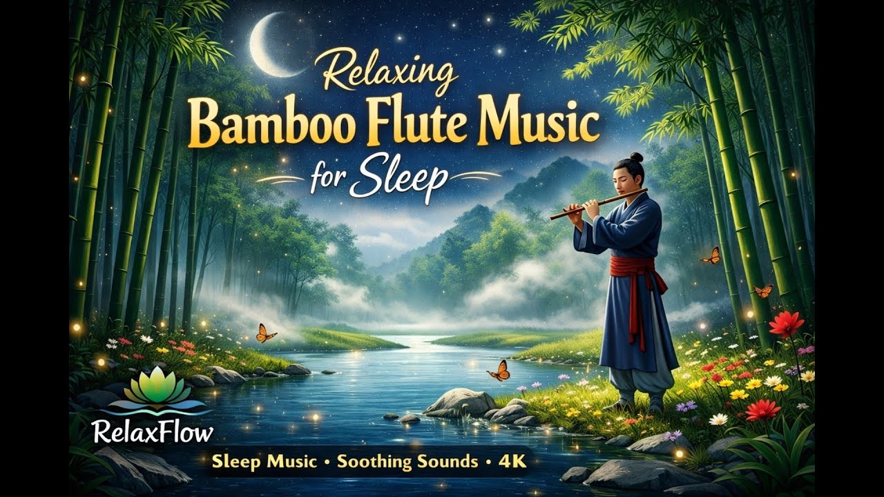 🎋 Chinese Bamboo Flute & Pipa Music for Deep Sleep | RelaxFlow 🌙 # ...