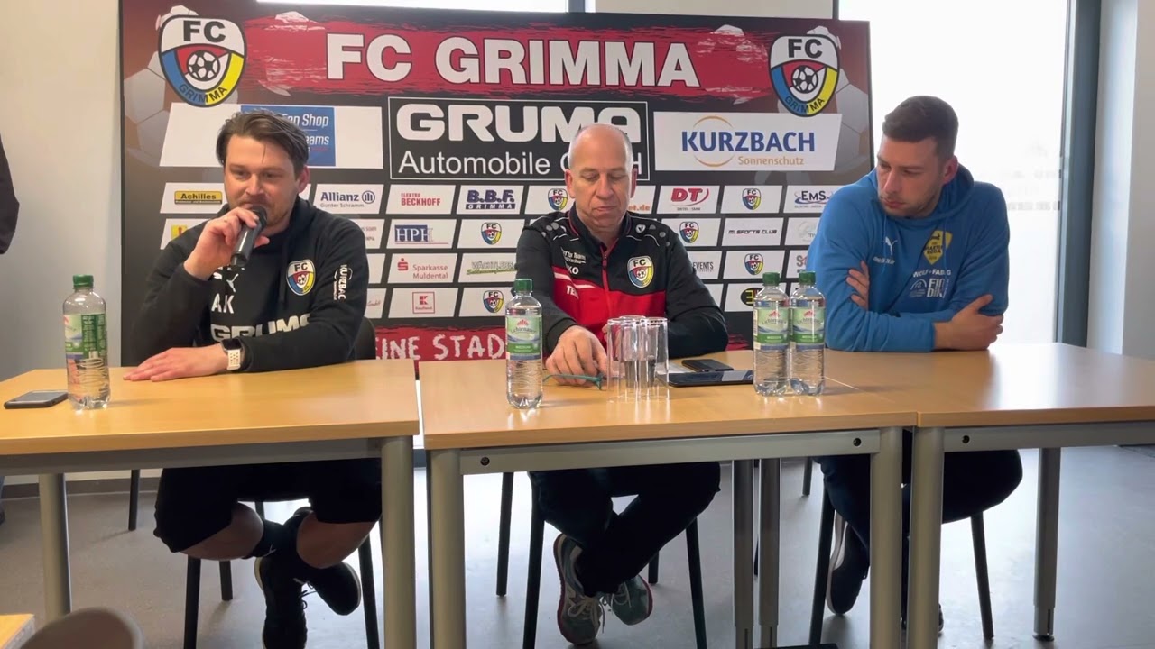 Pressekonferenz FC Grimma – FSV Martinroda (10.04.2022)