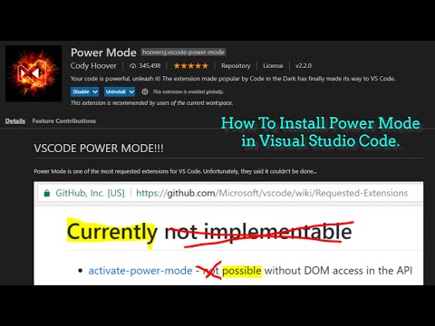 Power Mode Extension visual studio code | How To Install Power Mode in Visual Studio Code Ide 🔥 |