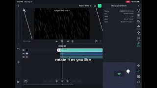 How to make rain in alight motion Guide
