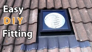 VELUX sun tunnel DIY install  EASY how to fit a solar tube or suntube