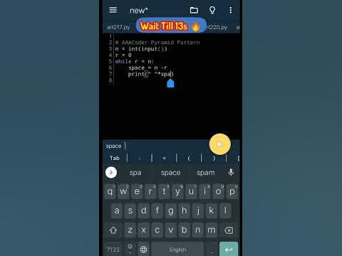 How Easy In Python To Print Full Pyramid Star Pattern | Python Easy ...