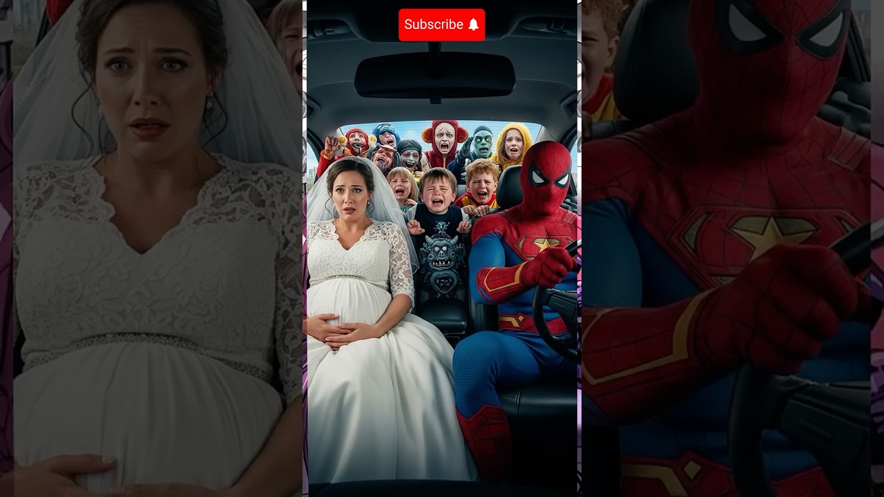 ✔Spider-Man Transformation: Chaotic scene inside a car  