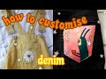 HOW TO custom PAINT DENIM/jeans with acrylic