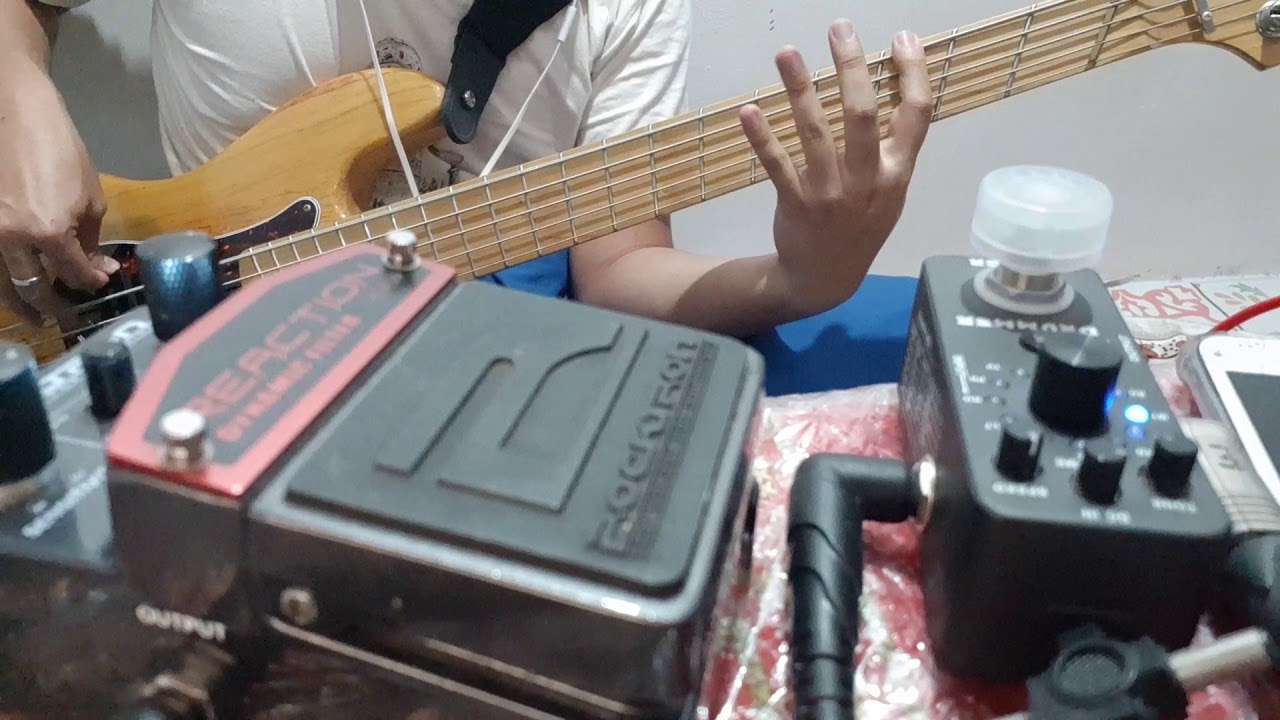 Testing Rocktron Reaction Dynamic Filter Pedal on Bass - YouTube