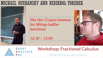 4. Prof. Michael Ruzhansky and Dr Berikbol Torebek (Ghent Analysis and PDE group)