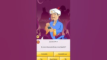 Answering YES to AKINATOR