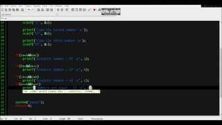Programming in C - display the greatest number - tutorial for beginners - lesson 2 - 1080p