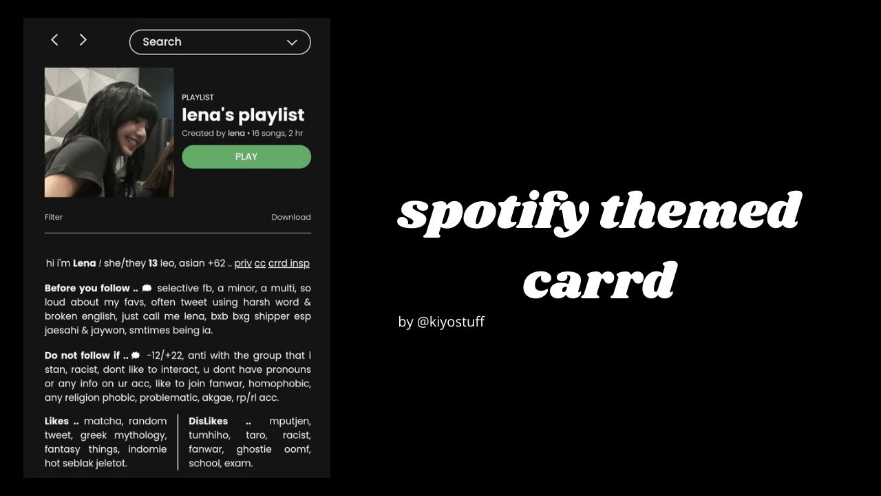 🎧 spotify themed carrd! - YouTube