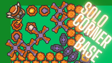 Taming io - I Build Epic Solo Corner Amber Base!!