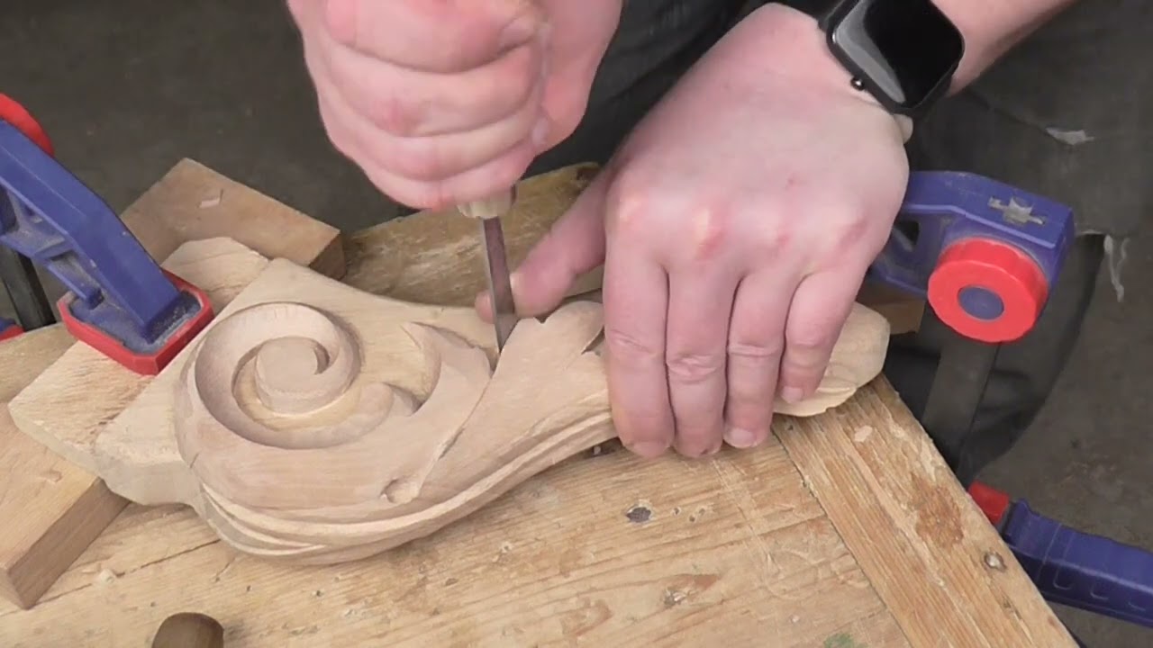 Carved table part two, Wood carving