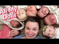 All my silicone  reborn baby dolls tour