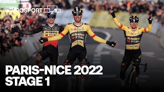 'Magnificent' - Christophe Laporte and Jumbo-Visma Dominate at Paris-Nice Stage 1 | Eurosport